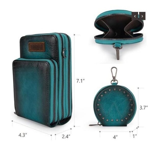 COPY - Wrangler Crossbody Cell Phone Purse 3 PC - Picture 2 of 9